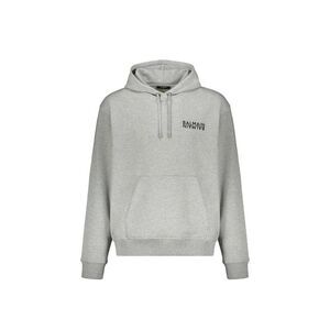 Balmain Gray Cotton Men's Hoodie